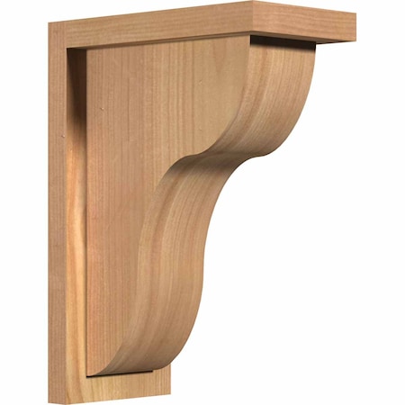 Ekena Millwork Carmel Smooth Corbel w/Backplate, Western Red Cedar, 5 1/2"W x 10"D x 14"H COR06X10X14CAR01SWR